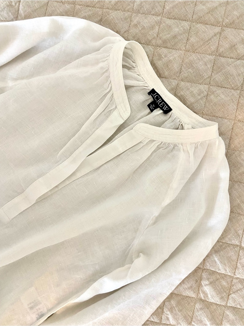 J. Crew Cabana Linen Top - Picture 6 of 9